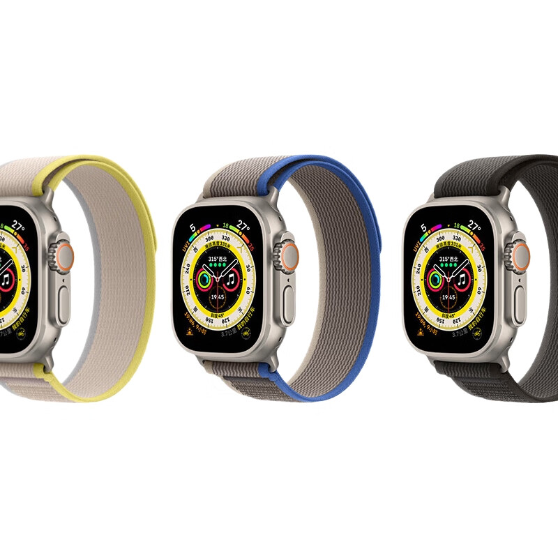 Ремешок MSSM Nylon Trail Loop для Apple Watch S11, Синий с серым