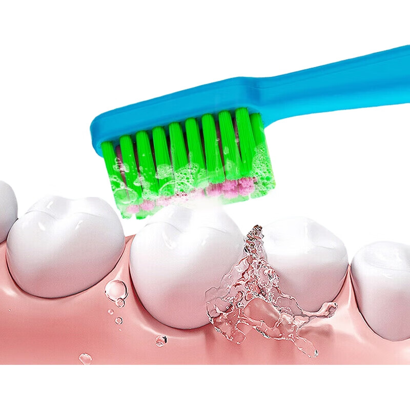 Зубная щетка Tepe Fun Color Fine Bristle Toothbrush, импортированная из Швеции, с цветной головкой, средней жесткости, для взрослых, розовая