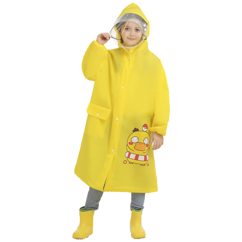 Meebordi Kids Raincoat Girls Elementary School Backpack Compatible New Full Body Heavy Rainproof Dinosaur XXXL Size