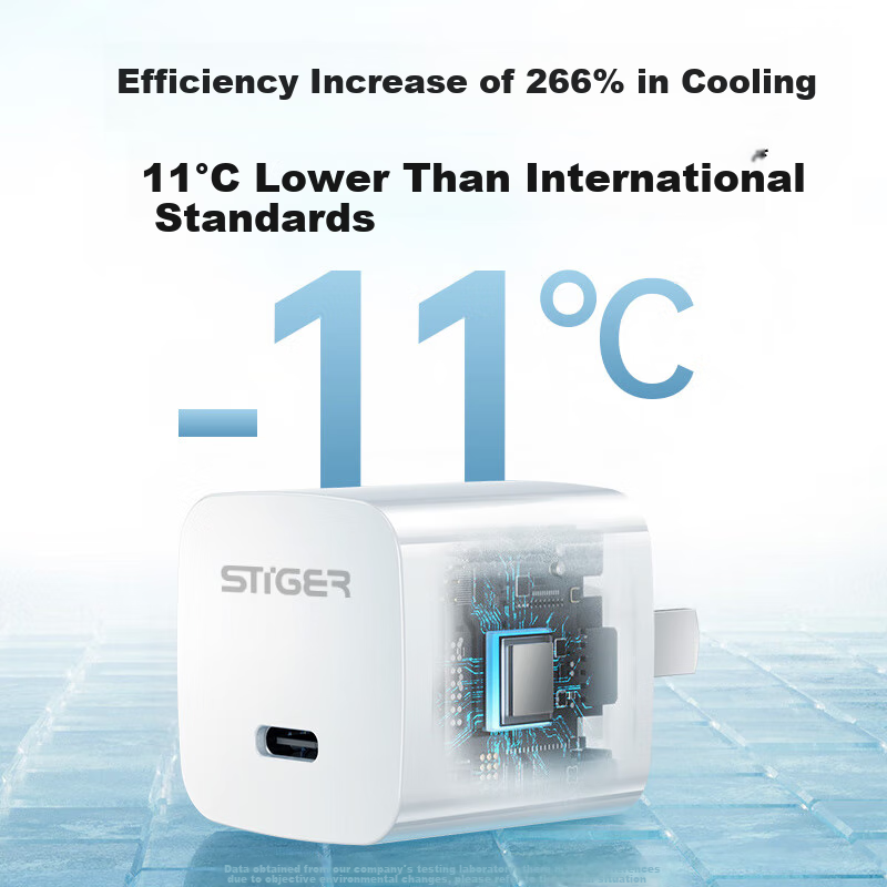 Зарядное устройство Stiger PD30W GaN Fast Charging для iPhone, смартфонов, планшетов Type-C