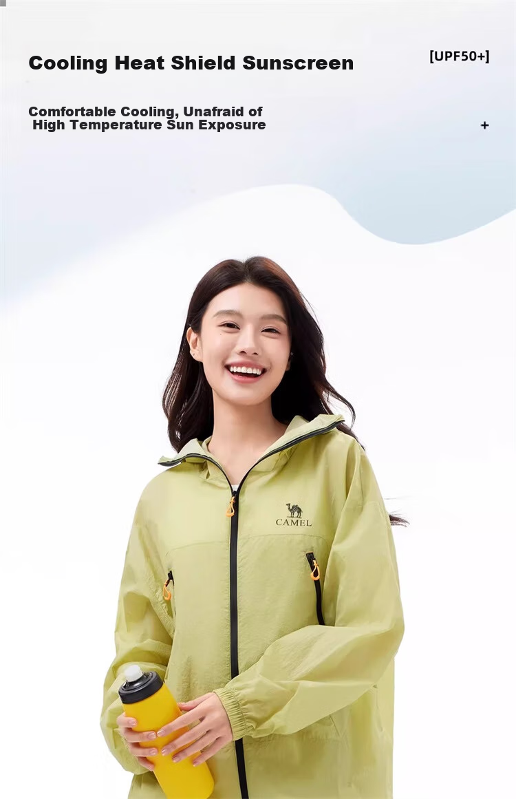 CAMEL Outdoor Sunscreen Jacket Unisex Spring Summer UV Protection Lightweight Coat [Wang Junkai Edition] 1
