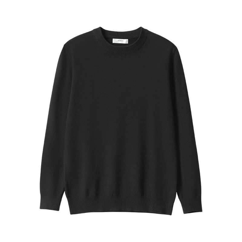 Wendao [Zhen De Rong] Men's Base Layer, Autumn Simple Warm Comfortable Wool-Blend Knit Sweater W8666