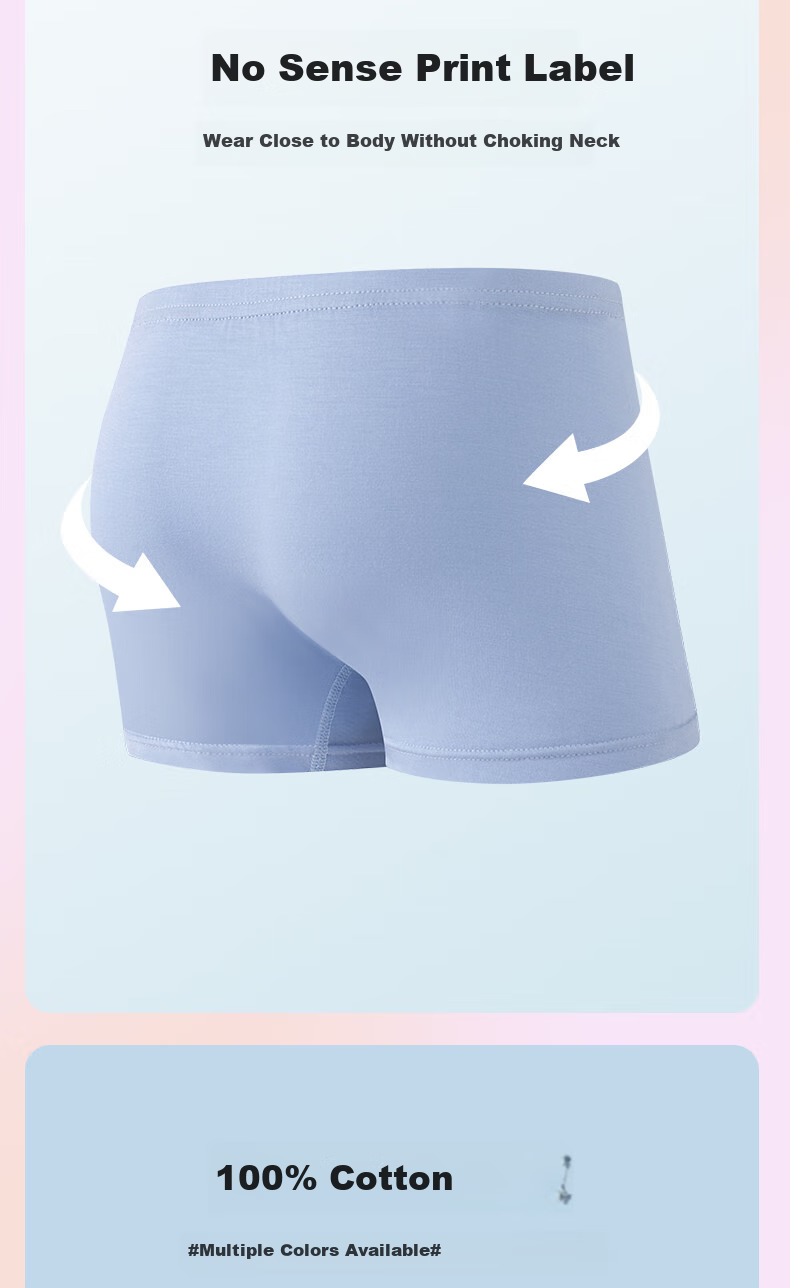 Yalu Children's Underwear Modal Boys' Boxer Briefs for Older Kids And Teens, No Wedgie, Class A Antibacterial Shorts 10
