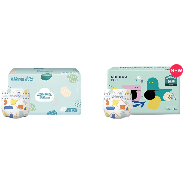 Подгузники Shinrea Butt Friends Ultra-Thin Dry L, 116 шт.