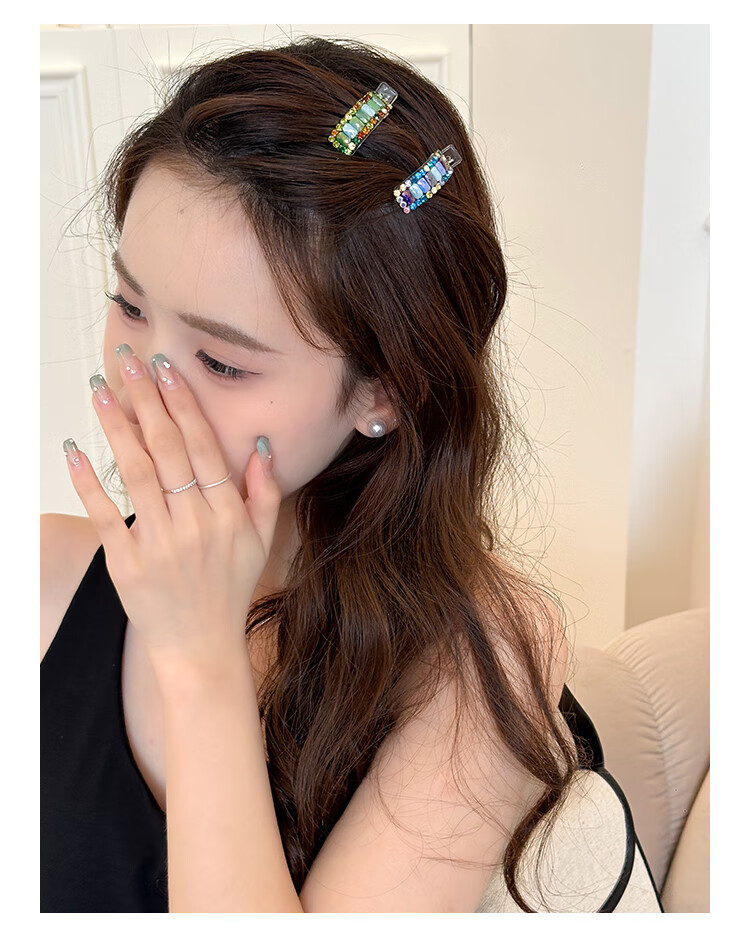 CHIMERA Rainbow Mojito Side Hair Clip Set of 2 Hairpin Hair Accessories for Women Birthday Gift 6