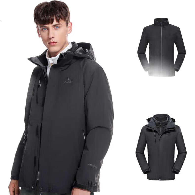 Мужская ветровка Luotuo Outdoor (CAMEL) A7W217127, водонепроницаемая, ветрозащитная, 3-в-1, с флисовой подкладкой