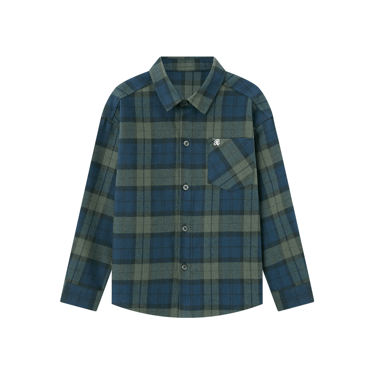 Duoduojia Brushed Soft Fabric Boys' Shirt Spring Autumn Stylish Retro Plaid Jacket for Older Kids