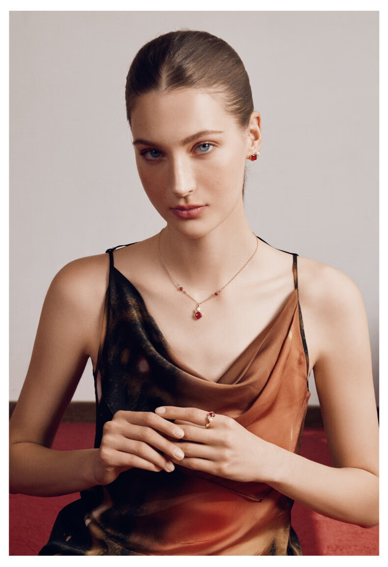 Amber Lollipop Jewelry Necklace, Women's Pendant, Light Luxury Neck Chain, Valentine's Day Birthday Gift for Girlfriend Or Wife 3