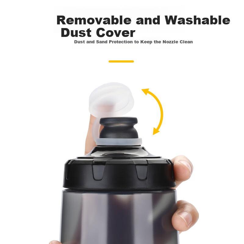 Tasiduizhang Mountain Bike Water Bottle, Large Capacity Outdoor Sports Squeeze Bottle for Cycling, White