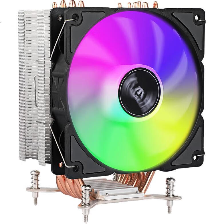 Кулер для процессора BUBALUS T61A, 6 тепловых трубок, ARGB подсветка, Intel LGA1700/1200/115X, 12см PWM вентилятор