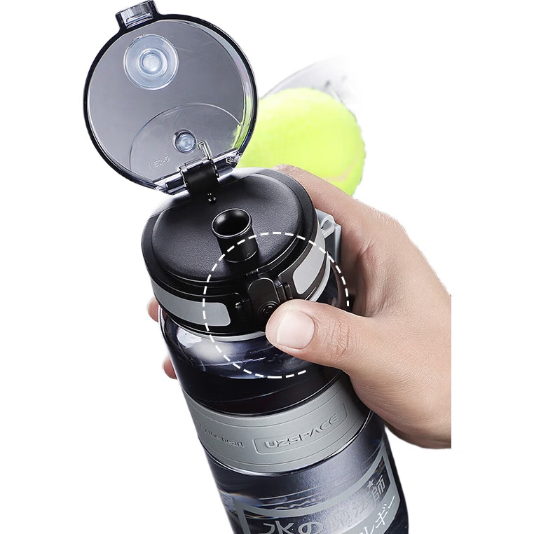 Пластиковая бутылка для воды UZSPACE YZ5031B, 1000 мл, синяя, для детей, мужчин, женщин, студентов, спорта, фитнеса, путешествий, дома, офиса