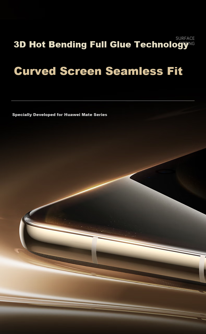ESR Tempered Glass Screen Protector for Huawei Mate 70, Full Coverage High-Definition Glass Film, Shatterproof Anti-Scratch Full Protection Anti-Fingerprint Protective Film 9
