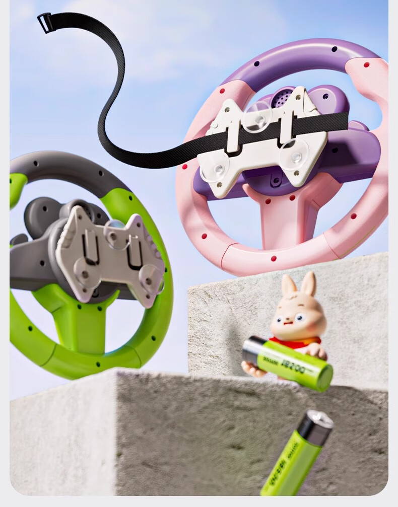 Mabaozibao Baby Car Steering Wheel Toy, Realistic Co-Driver Seat, Simulated Car for Toddlers And Young Children, Ages 1-3 Years Old 9