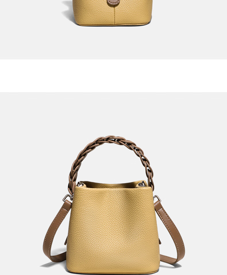 C.BANNER Leather Handbag, Women's Bag, Tote Bag, Shoulder Bag, Crossbody Light Luxury Bucket Bag, Brand Birthday Gift for Girlfriend on May 20 5