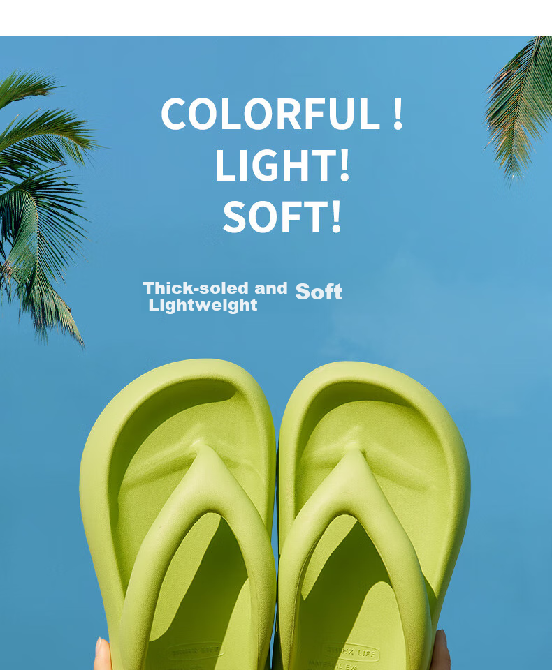Lidani Summer Soft Sole Non-Slip Women's Flip Flops Cute Fashionable INS Style Outdoor Beach Bathroom Home Slippers 1