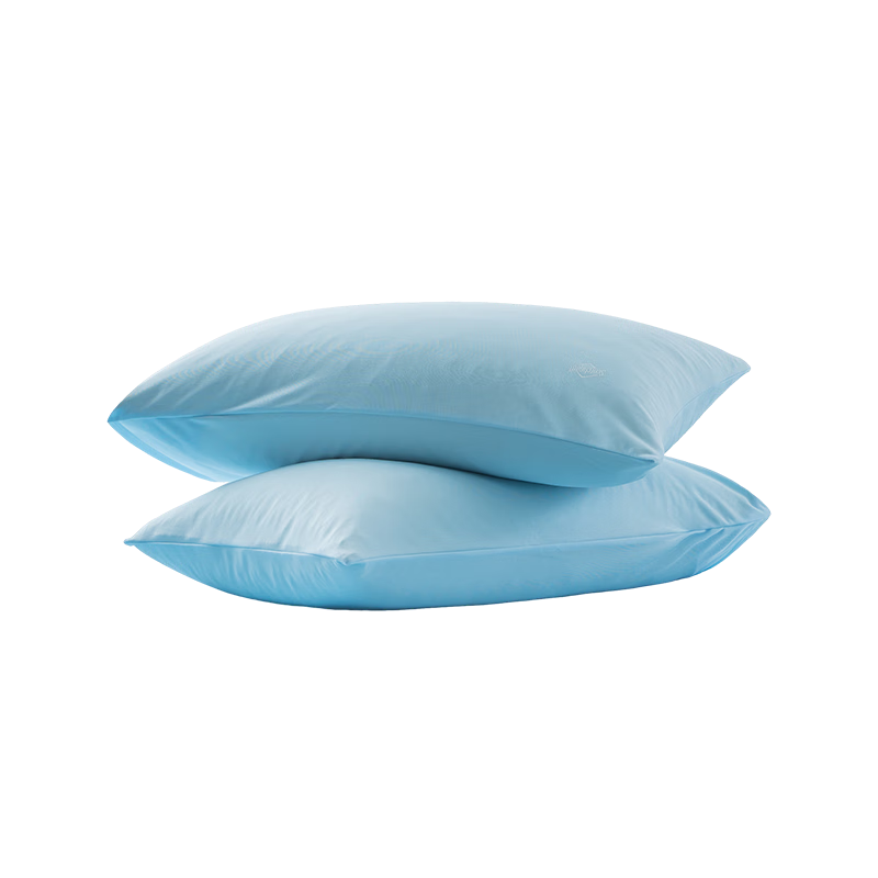 JD Original Qingfeng Ice Silk Pillowcase, Class A Machine Washable, Summer Cool-Feeling Pillowcase, Pillow Cover, One Pair Set in Blue