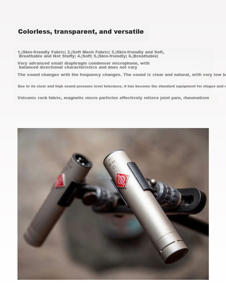 NEUMANN KM184 Small Diaphragm Condenser Microphone Professional Recording Instrument-Specific Heart-Shaped Directional Condenser German Import Broadcast-Grade Sound Quality 3