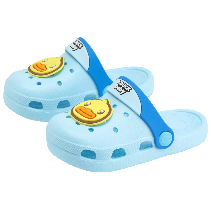B.Duck Little Yellow Duck Kids Garden Shoes Boys Comfortable Clog Girls Baby Comfortable Slippers 5965 Blue Size 20