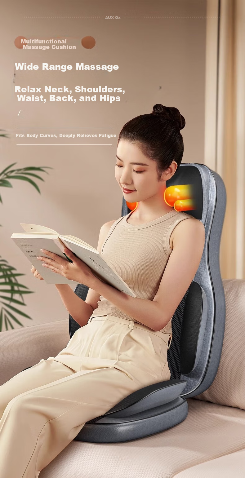 AUX Massage Cushion Pillow K48-1 Gift Box Edition, Cervical Spine Massager, Shoulder And Waist Back Massager, Kneading And Squeezing Massage Device, Mid-Autumn Festival Gift 1