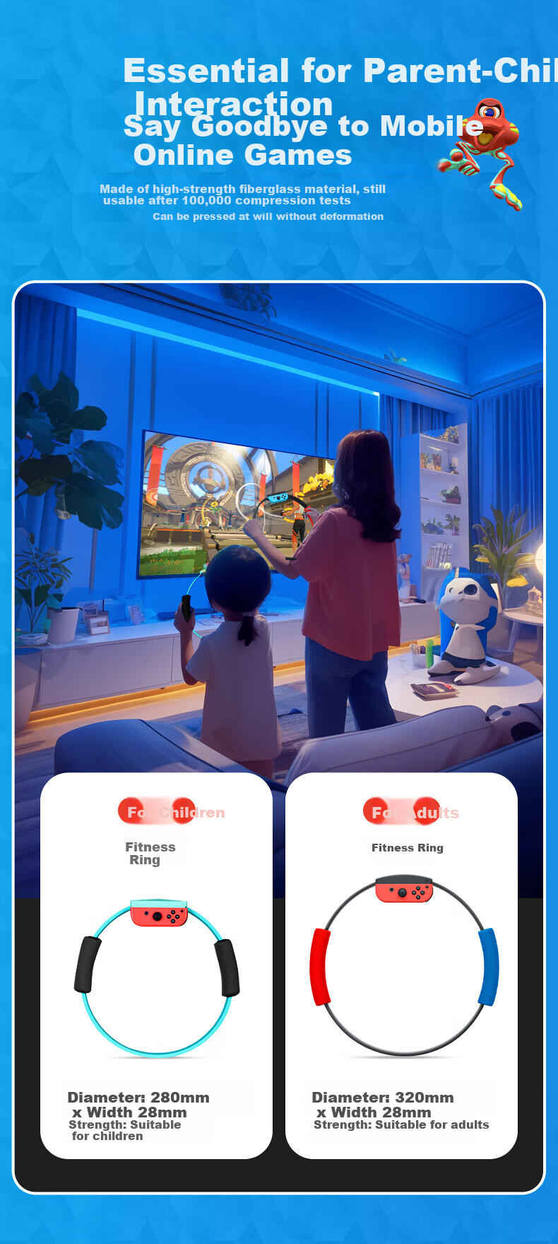 Jemdo Nintendo Switch 2 Motion Sensor Accessory Sports Kit Full Set Family Bundle Sports Games Aerobic Boxing Grip Steering Wheel NS2 Wrist Strap Full Accessories 8