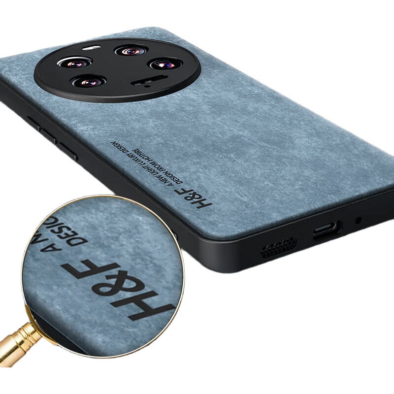 Чехол HotFire для Xiaomi 13 Ultra, кожаный, матовый, с защитой камеры, черный