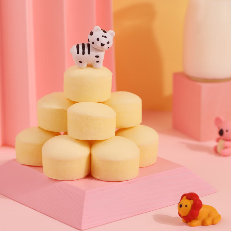 港荣香草牛奶小小蛋糕320g早餐面包吐司西式糕点心纯蛋糕甜品礼品盒物