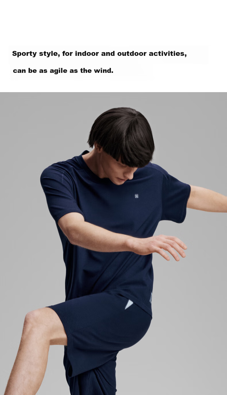 Bananain [Wang Yibo's Choice] Nitrogen 505 Dry Men's Quick-Dry Lightweight Sports Short-Sleeve Loungewear, Summer Cool-Feeling Pajamas 6