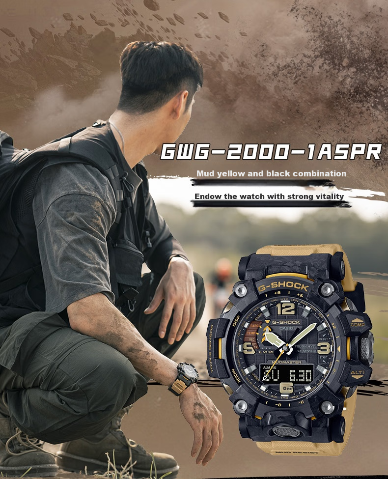Casio Men's Watch, G-SHOCK Mudmaster Series Sports Digital Watch, Gift for Boyfriend, GWG-2000 7