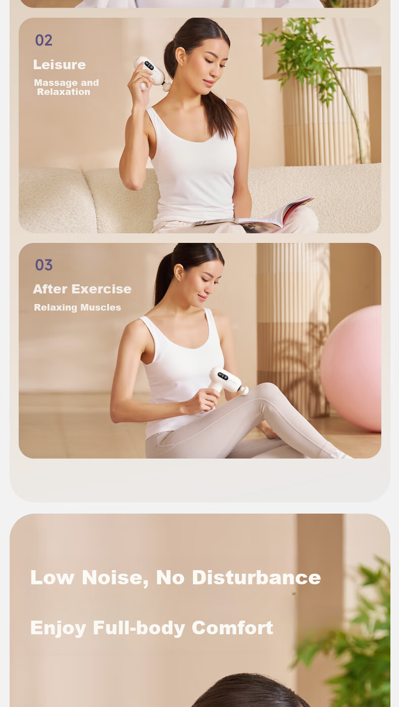 Yottoy Fascia Gun for Women, Multifunctional Muscle Massage Gun, Professional Fitness Mini Neck Massager for Wome 4