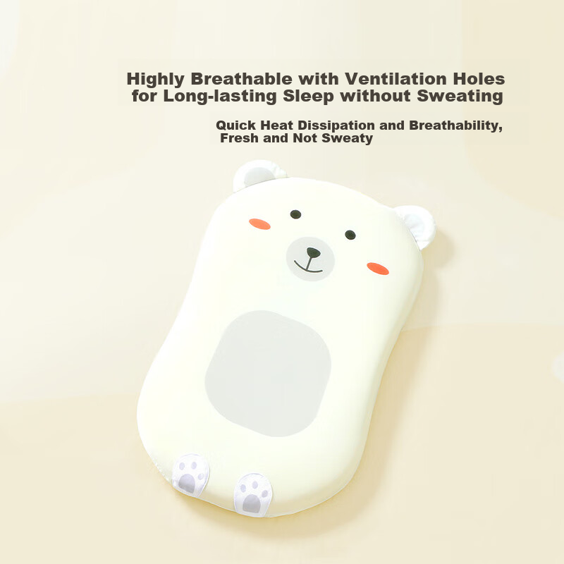 Fuannaertong Memory Foam Pillow, Growth Neck Protection, Slow Rebound Baby Pillow, 50*30cm, 1 Piece