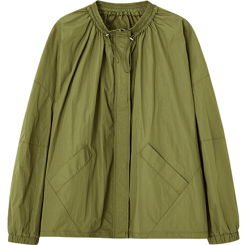 Demana Casual Easy-Care Spring Autumn Lightweight Outdoor Design Loose Fit Drop Shoulder Petite Slimming Women's Jacket