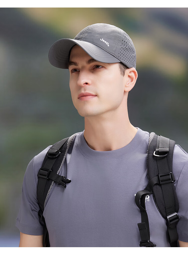 JEEP Baseball Cap for Men And Women, Summer Mesh Quick-Dry Sun Hat, Sports Casual Hiking Visor Cap 30