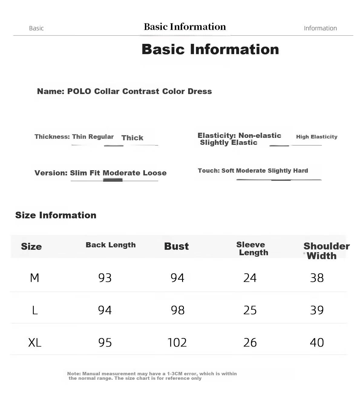 Chushen Summer Short-Sleeve Dress for Women, Fashionable Color-Block Casual Sporty Preppy Style POLO Dress S13KQ1019 7