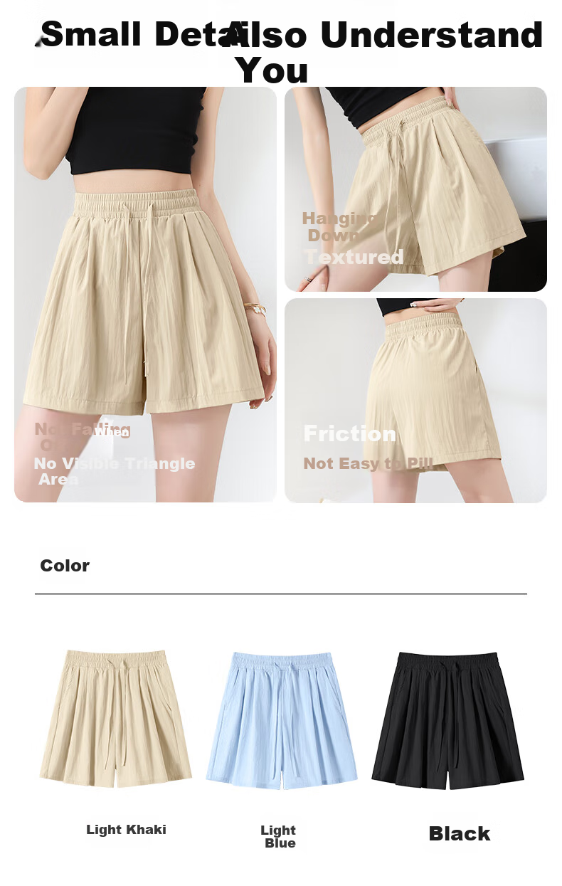 MJ STYLE Yamamoto Women's Shorts 2026 Summer New A-Line Loose Slim Cooling Comfortable Versatile Bermuda Shorts 4
