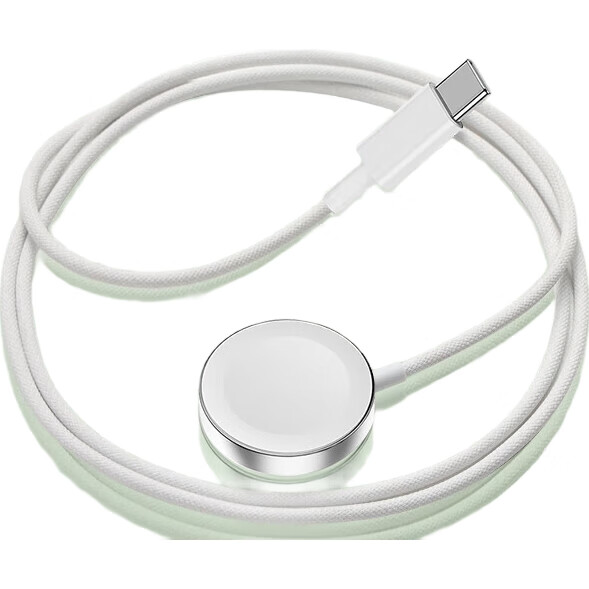 Магнитное зарядное устройство MSSM для Apple Watch, безопасная быстрая зарядка, совместимость с Series 11/10/9/8/Ultra3/SE3, обновленная версия, белый