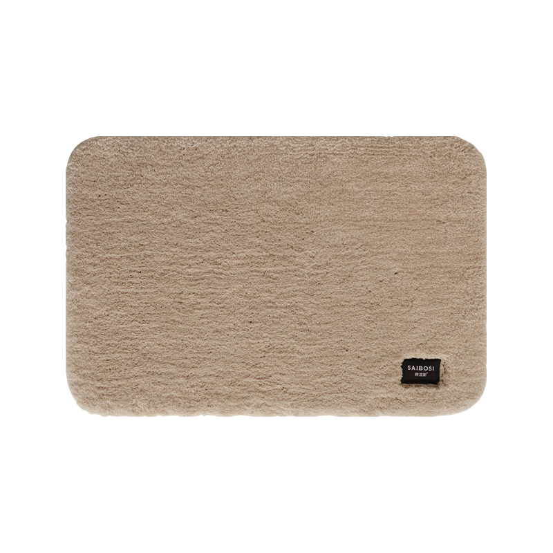 Saibosi Luxury Bathroom Entrance Mat, Plain Color, Antibacterial, Absorbent, Non-Slip, High-End Feel, Bathroom Mat, 40x60cm