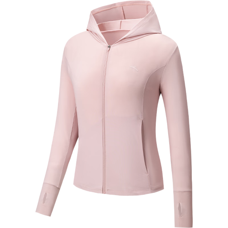 Anta Juejue Purple 5.0 Slim Waist Cool White UV Protection Women's New Anti-UV Sports Jacket
