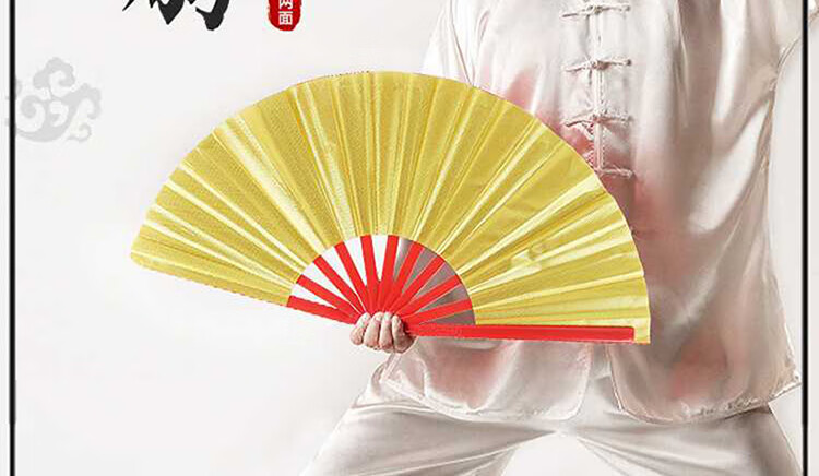 Extreme Space Folding Fan Kung Fu Fan Martial Arts Performance Dance Fan Birthday Gift Chinese Style One Foot Double-Sided Tai Chi Fan 1