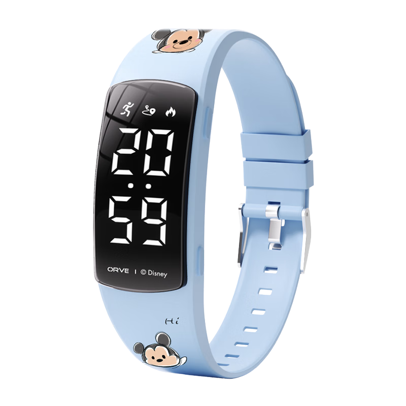 Disney Tsum Tsum Student Waterproof Swimming Sports Wristwatch Kids Electronic Alarm Clock for Boys and Girls
