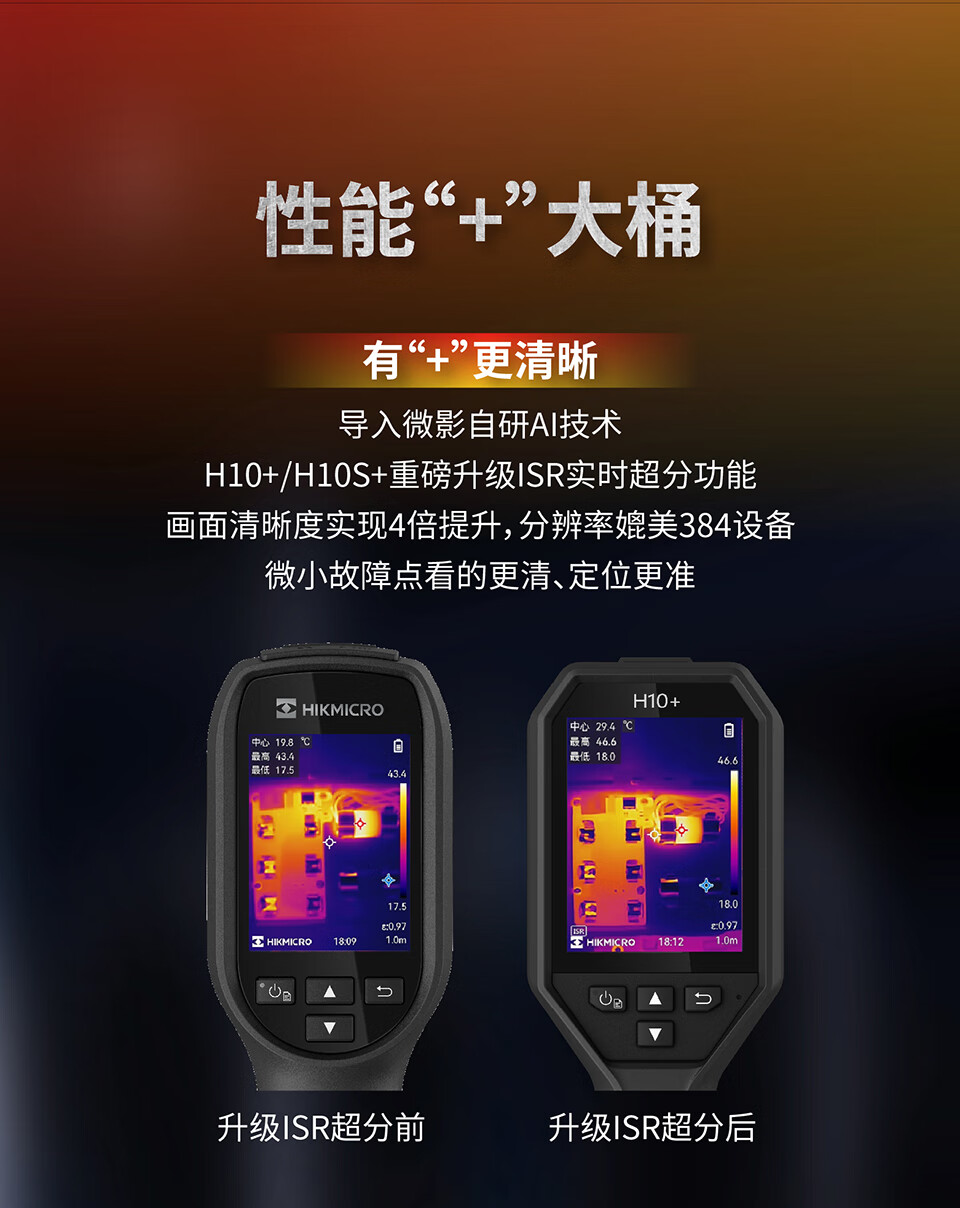 HIKMICRO Infrared Thermal Imager Temperature Meter H10+, High-Precision Industrial Imaging for Electric Power And Underfloor Heating Leak Detectio 1