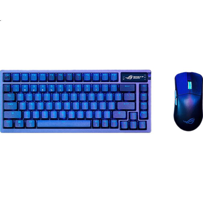 Механическая клавиатура ROG Night Demon, беспроводная, 75 клавиш, NX Snow White, RGB, горячая замена, Gasket, OLED экран, черная