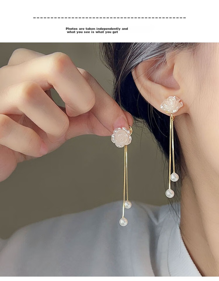 Dijing S925 Silver Full Body Earrings for Women, No Piercing Required, Practical High-End Elegant Bone Earrings Set, No Hole Ear Rings, No Need to Get Ear Piercings 3