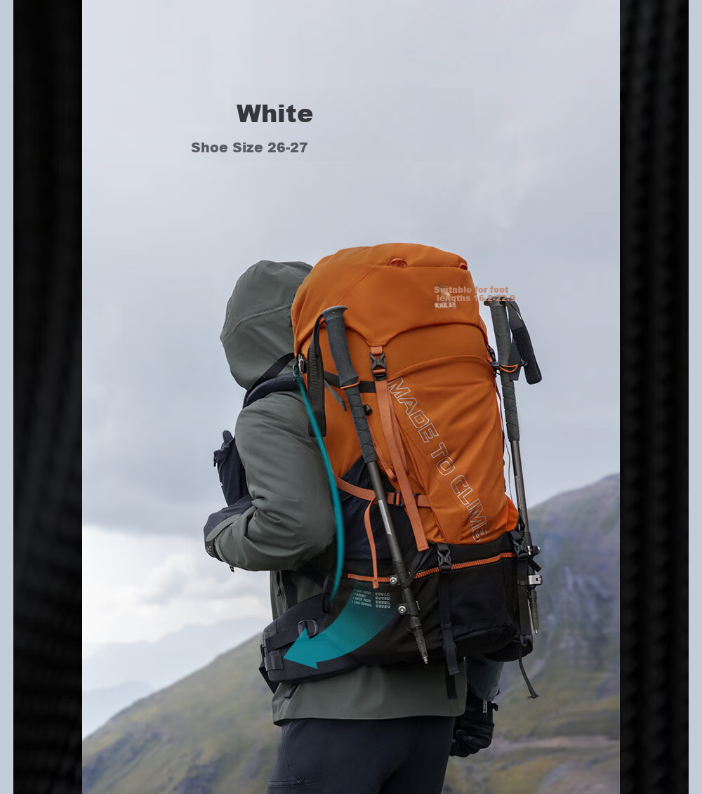 KAILAS Summit III 65+10L Backpack, Heavy-Duty Hiking And Mountaineering Bag, Professional Outdoor Travel Rucksack for Men And Wome 7