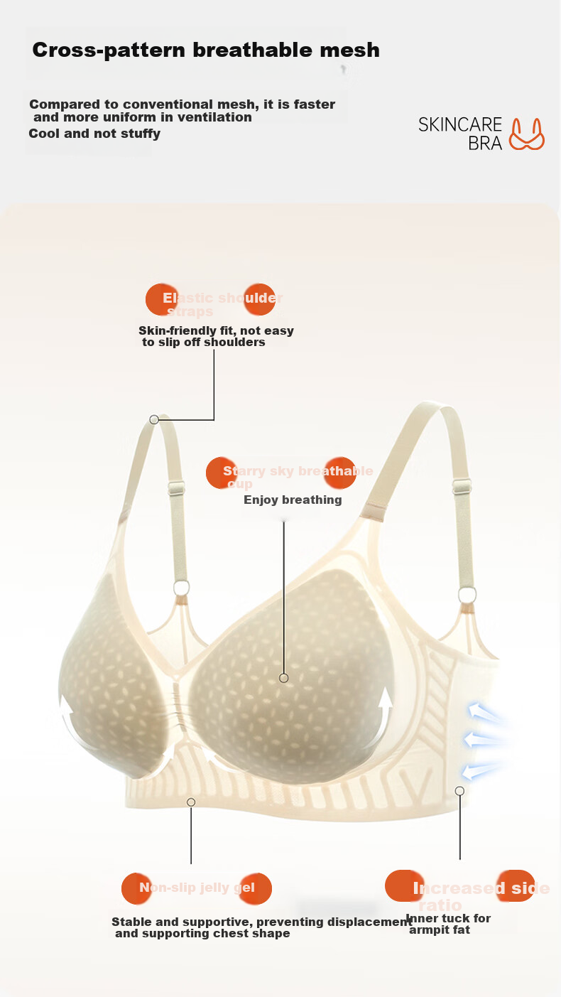 Miyou 7A Antibacterial Seamless Women's Underwear, Soft And Skin-Friendly Bra, Thin Summer Style, Breathable Push-Up Brassiere 2