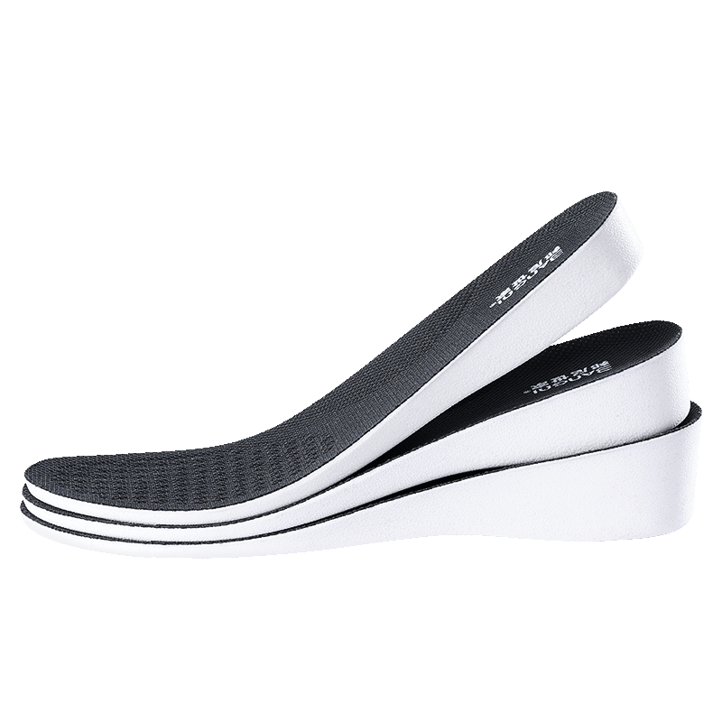 Bonnie Family Men's Height Increasing Insoles Sweat-Absorbing Odor-Resistant Shock-Absorbing Breathable Invisible Height Increase Full Insoles Summer