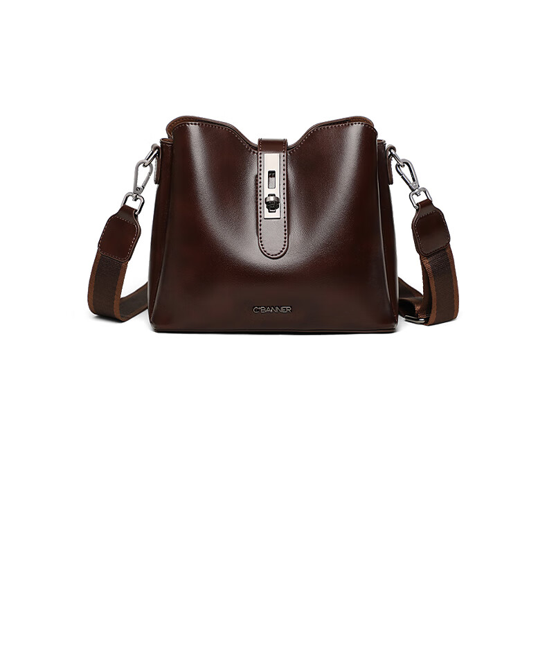 C.BANNER Women's Handbag Bucket Bag Soft Leather Shoulder Crossbody Bag Light Luxury Tote Birthday Mother's Day Gift Practical Present for Mom 10