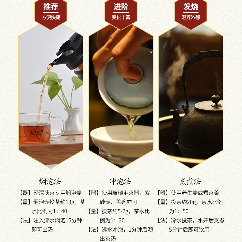 泾渭茯茶黑茶 过节礼盒 咸阳茯茶 陕西西安特产 金花茯砖茶  茶本良品880g