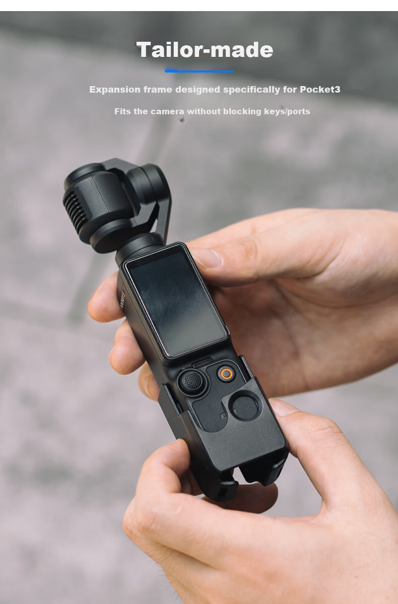 SUREWO Compatible with DJI Osmo Pocket 3 Selfie Stick, Remote Control for Pocket Camera Accessories, Large Screen Viewing Handheld Extension Pole Stand 8