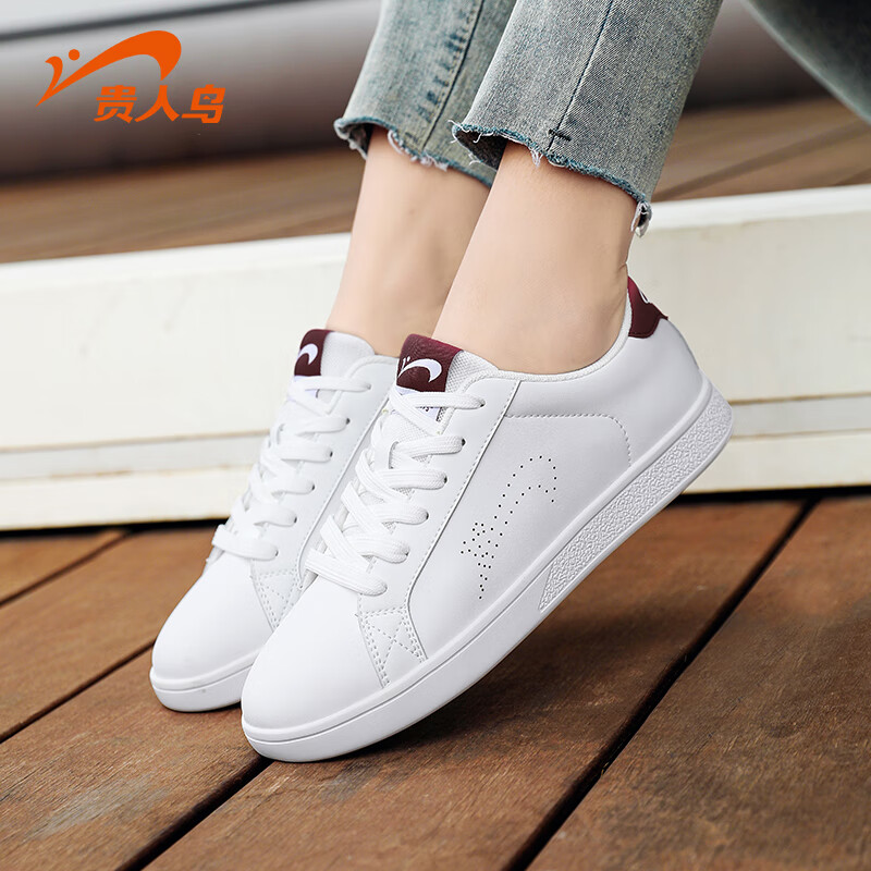 Guirenniao Canvas Shoes, Couple's Casual Shoes, Summer Women's Shoes, Versatile Sports Sneakers, White Men's Shoes, White/red, Women's Size 38