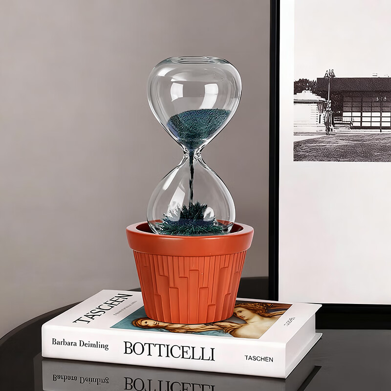 Extreme Space Hourglass Timer with Aromatherapy Magnet Creative Office Desktop Ornament Birthday Gift for Friends